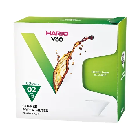 Hario filtros de papel V60 02 (100 uds.), imagen 2
